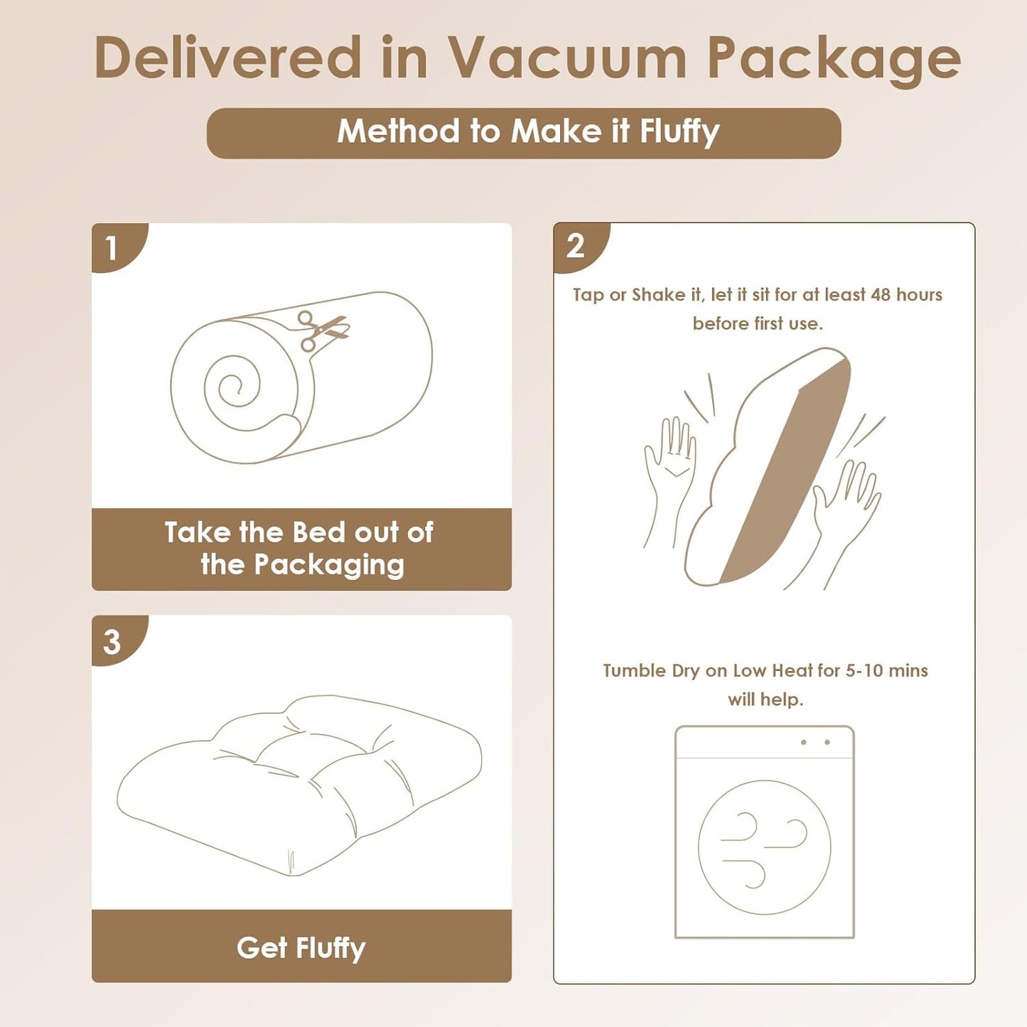 EHEYCIGA Fluffy Dog Crate Bed for Medium Dogs, Plush Faux Fur Crate Pad, Calming Anti Anxiety Medium Dog Bed, Washable Soft Warm Crate Mat with Non-Slip Bottom