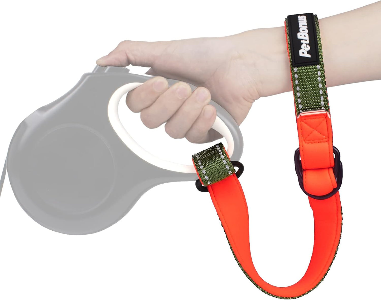 PetBonus Safety Wrist Strap for Retractable Dog Leash and Dog Seat Belt for Car