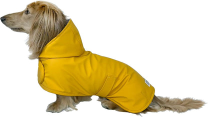 Dachshund Raincoat, Sausage Dog Rain Jacket, Long Dog Coat, Weiner Dog Raincoat, Doxie Rain Jacket (Medium)