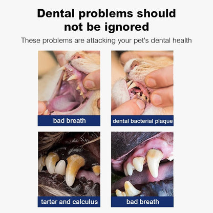 Seven777 Pet Dental Powder,Teeth Cleaning Powder for Dogs and Cats, Plaque & Bad Breath Off,Dental Care Supplies for Small, Medium, Large Dogs and Cats