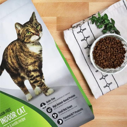Nulo Freestyle High Protein Indoor Cat Food, Duck & Cod Recipe - Natural Grain-Free Dry Indoor Cat Food with Omega Fatty Acids, & Probiotics, 2 lb Bag