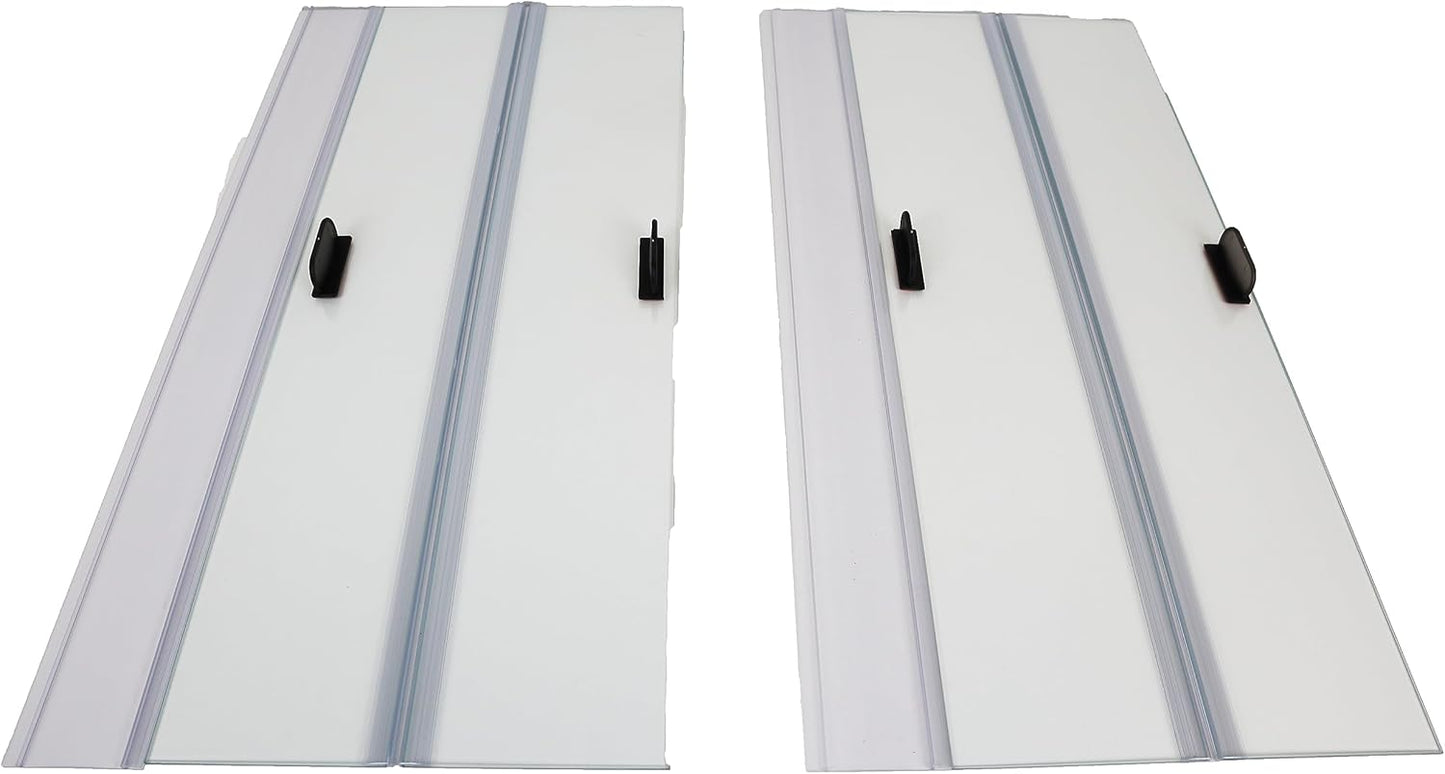 H2Pro Glass Canopy 2Piece Set for Marineland 55 Gallon Aquarium Fish Tank (Each Piece Measure 23 x 11.46 x 0.16in)