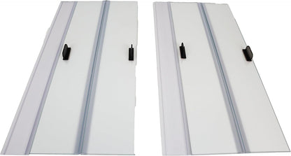 H2Pro Glass Canopy 2Piece Set for Marineland 55 Gallon Aquarium Fish Tank (Each Piece Measure 23 x 11.46 x 0.16in)