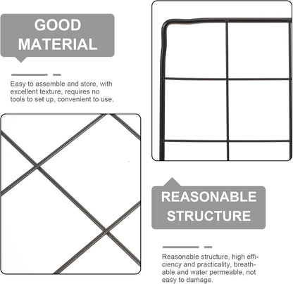 4Pcs DIY Dog Cage Divider Panels Detachable Metal Wire Mesh Fence Sheets 35X45Cm Pet Crate Barrier for Indoor Outdoor Puppy Playpen and Small Animal Isolation