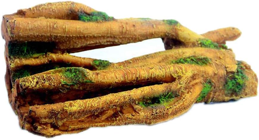 SLOCME Aquarium Resin Tree Trunk Ornament - Fish Tank Wood House Decor, Betta Fish or Other Pets Can Swim Through The Branches