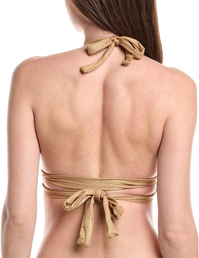 Sirena Wrap Top - Golden Glow Metallic