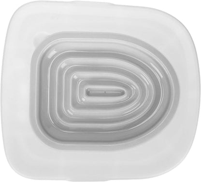 Cat Toilet Training Kit, Reusable Universal Cats Potty Toilet Trainer System, Teach Kitty How to Use Toilet Bowl, Professional Cat Urinal Seat Trainer for Home (White Tray, 1 Gray Inner Support)