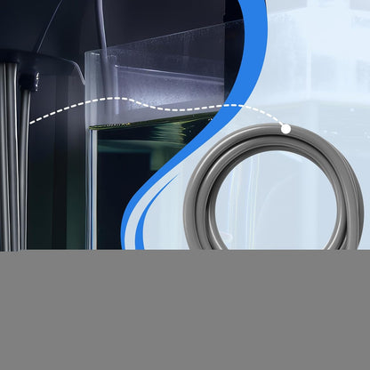 Nuanchu 12/16mm 1/2" ID Aquarium Tubing 3 Meter/10 ft Flexible PVC Tubing Gray Plastic Aquarium Hose Fish Tank Air Hose for Aquatic Canister Filter System, Garden, Pond, Terrarium, Water Cooling