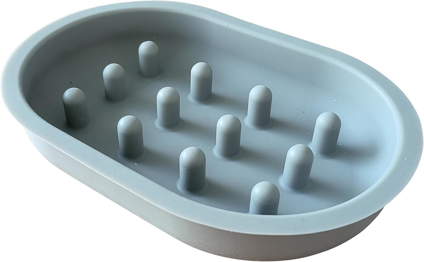 Slow Feeder Bowl - Compatible with Sureflap Surefeed Feeders, BPA & Silicone, Non-Slip, Dishwasher Safe, Promotes Healthy Eating, Cat, Small & Med Breed, Gray