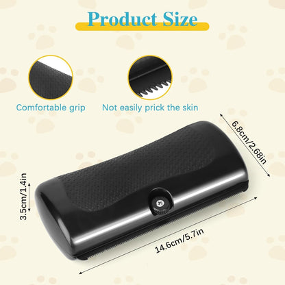 2025 Upgrade Deshedting Dog Brush & Cat Brush - Dog Undercoat Brushs with Comfort Grip, Pet Hair Removal Tool for Shedding - Fits Short Hair Pets (4 Inches)