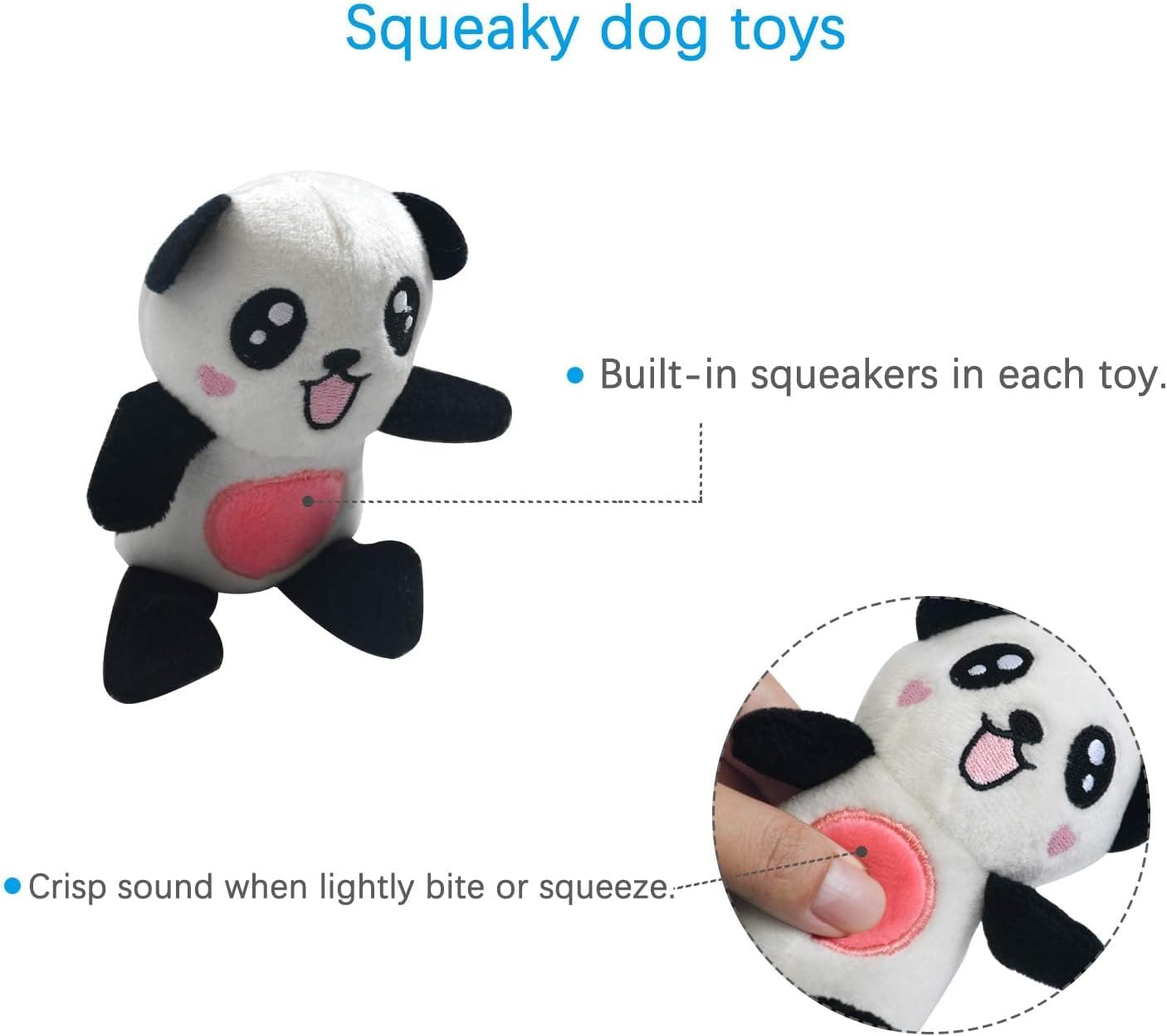 LEGEND SANDY Squeaky Plush Dog Toy Pack for Puppy, Small Stuffed Puppy Chew Toys 12 Dog Toys Bulk with Squeakers, Cute Soft Pet Toy for Small Medium Size Dogs