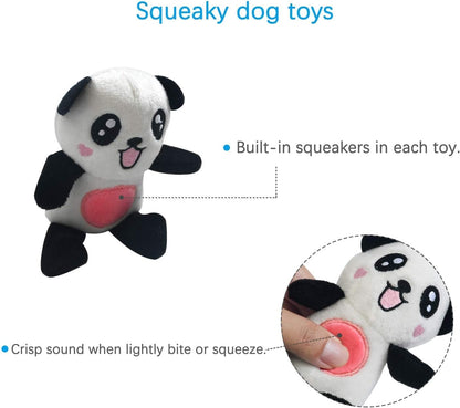 LEGEND SANDY Squeaky Plush Dog Toy Pack for Puppy, Small Stuffed Puppy Chew Toys 12 Dog Toys Bulk with Squeakers, Cute Soft Pet Toy for Small Medium Size Dogs