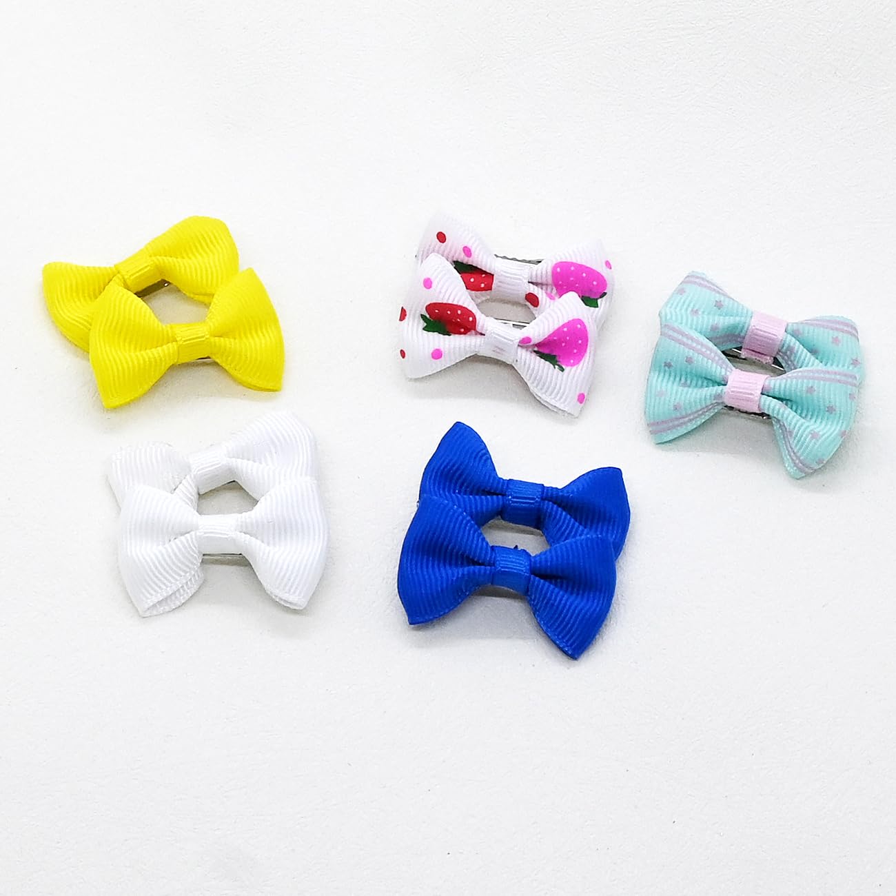Dog Hair Bows with Clips 2Inch Girl Small Dog Apparel Accessories for Pet Puppy Cat Kitten Rabbit Hair Bows Clips 40PCS