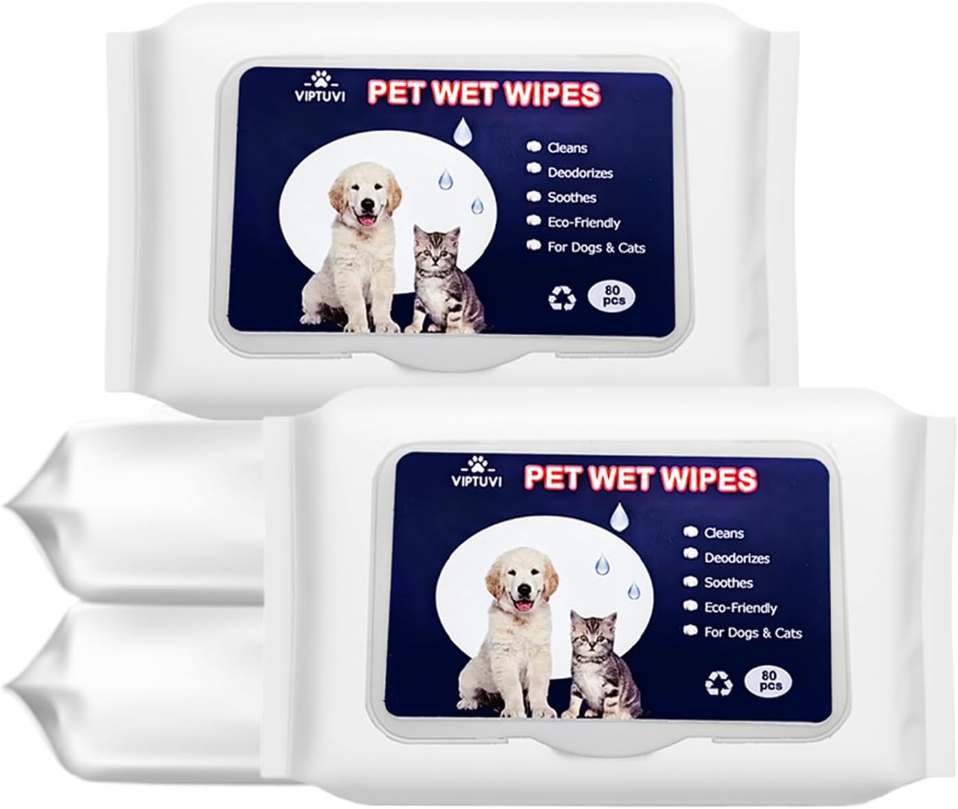 Dog Wipes for Paws, Butt, Face & Tear Stains – 320ct Unscented Hypoallergenic Pet Wipes for Dogs & Cats – Extra Thick, Rinse-Free Deodorizing Grooming Wipes for Muddy Paws, Allergies, Bedtime & Travel
