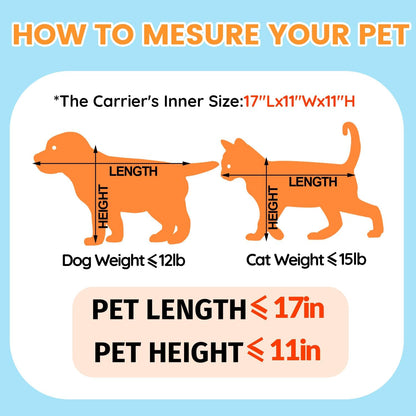 Petskd Top-Expandable Pet Carrier 19x13x9 Inches Southwest Allegiant Airlines Approved, Soft-Sided Carrier for Small Dog Under 12 lbs and Large Cat Under 15 lbs(Purple)