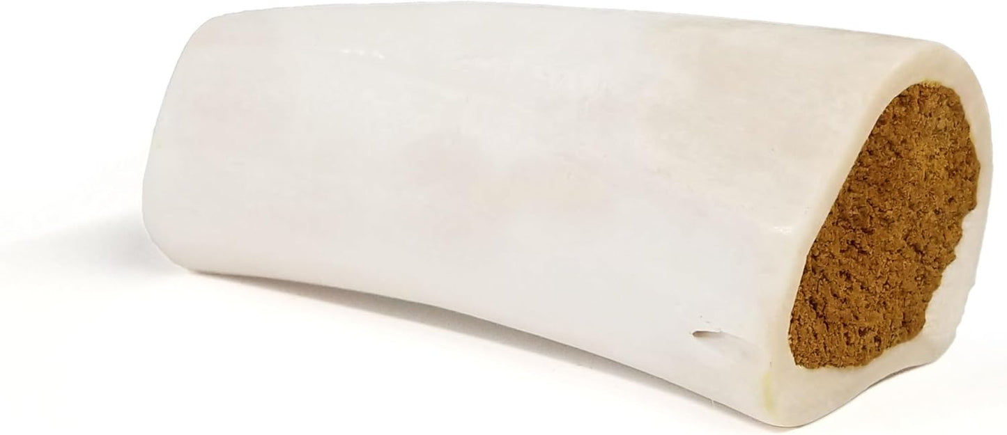 Cadet Stuffed Shin Bone, Long-Lasting Dog Chew Bones for Aggressive Chewers, High Protein Filled Bone Dental Chew for Dogs, Peanut Butter Flavor Filling, 5-6" for Large Dogs