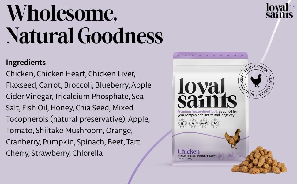 [3-Pack Variety] Freeze Dried Raw Dog Food - Premium Chicken Beef and Turkey Flavor with High Protein & Grain Free Dog Food for Small or Large Breed Pick Eaters. Meal, Topper or Treats