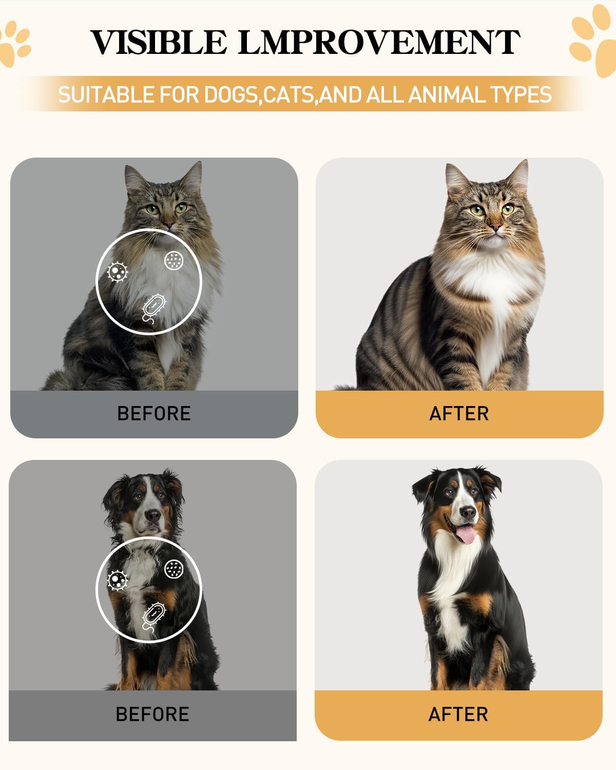 Pet Glove Wipes for Dogs and Cats, Disposable Finger Cleaning Gloves, Gentle Pet Wipes for Paws, Face & Ears, Deodorizing & Moisturizing, Soft & Thick Dog Wipes for Daily Grooming