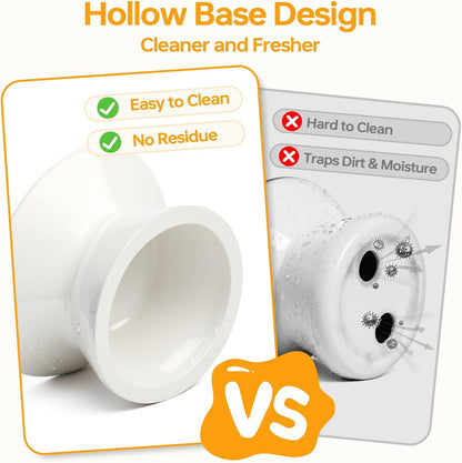 PETTOM Slow Feeder Cat Bowl with Stand, Ceramic Raised Cat Slow Feeder Bowl Anti Vomiting for Dry and Wet Food