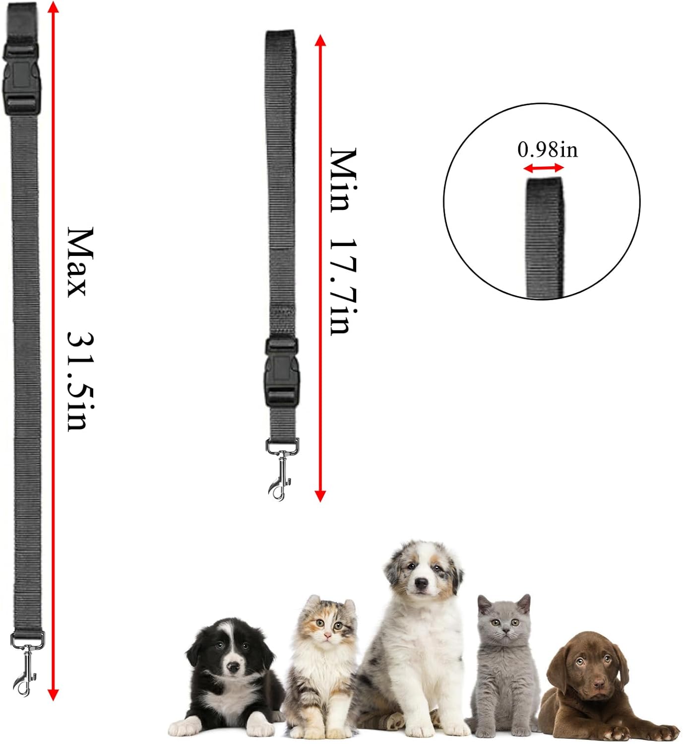 Dog Grooming Loops Nylon Restraint Noose Loop Pet Grooming Belly Strap Adjustable Slip Rope Dog Bathing Safety Tether Straps for Pet Grooming Table (Pink)