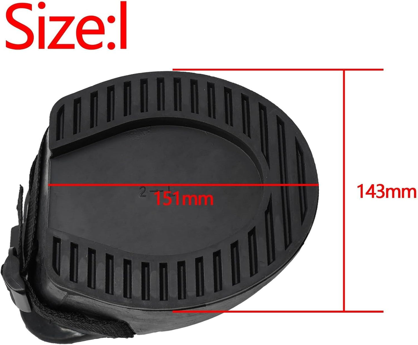 Injury Prevention 2pc Non Slip Rubber Horse Boot Set With Protective Features(L)