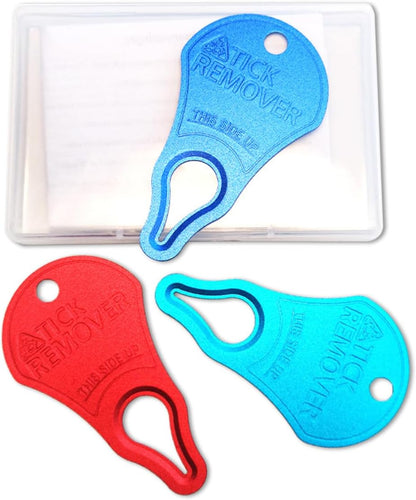 Tick Remover Tool 3 Pack – Portable Tick Key for Pets, Dogs, Animals, and Humans – Quick & Safe Tick Removal Tool – Essential Outdoor Camping Gear for Easy and Reliable Use