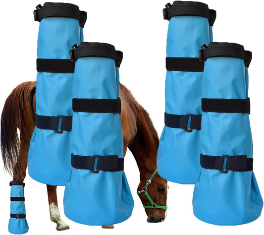 yeezo Hoof Soaking Bag Horse Soaking Boot Hooves Wrapped Easy Soaker Treating Bags with EVA Pad