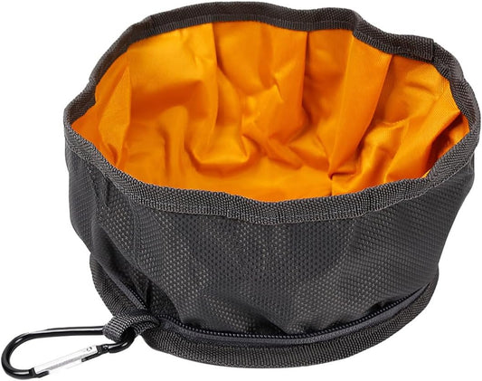 Happyyami Waterproof Foldable Pet Bowl 19Cm Oxford Portable Dog Cat Feeding Dish Outdoor Travel Water Bowl Random Color Random Color