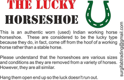 Wonder Care Horseshoe Authentic Used Horseshoe Good Luck Charm Rustic Auspicious Lucky Gift Cast Iron Real Horseshoe for Wall Decorations Prosperity and Fortune