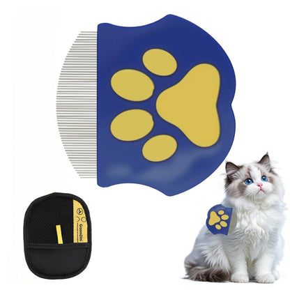 Tear Stain Comb for Small Dogs&Pet Hair Removal Glove set,Ultra-Fine Stainless Steel Dog Eye Booger Comb with Safe Rounded Teeth,Electrostatic Magic Brush Pet Hair Remover for Clothes Couch Carpet