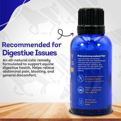 HA4E - Horse Colic Support - Reduces Abdominal Pain & Stomach Issues - Highly Effective, Natural Homeopathic Supplement - 300 Tablets