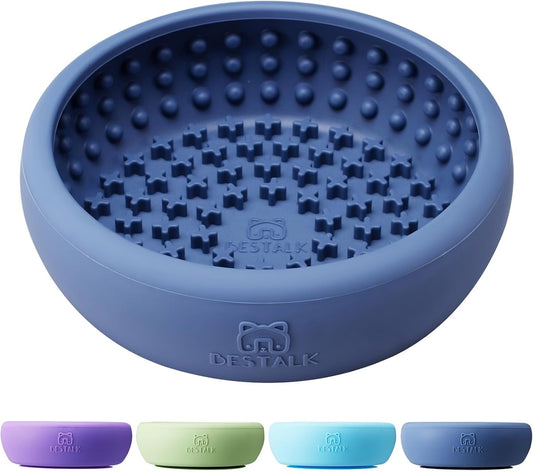 Dog Lick Bowl, Bestalk Anxiety Relief Lick Mat for Dogs, Non-Slip Freeze Licking Bowl Enrichment Puzzle Feeder for Distraction, BPA Free Silicone, Dishwasher Safe