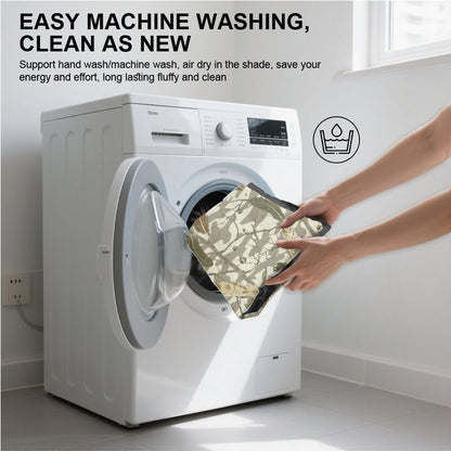 Feathers Paw Print Camouflage Dogbeds for Medium Dogs Kennel Mats for Crates Dog Kennel Pads Crates Dog Crate Beds Washable Non-Slip Bed Crate Small Puppy Bed Mat Car Pillow Indoor Outdoor 24X18 Inch