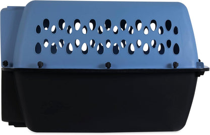 Petmate Pet Porter Fashion Dog Kennel 26", Parisian Blue & Black, for Pets 20-25lbs, Made in USA