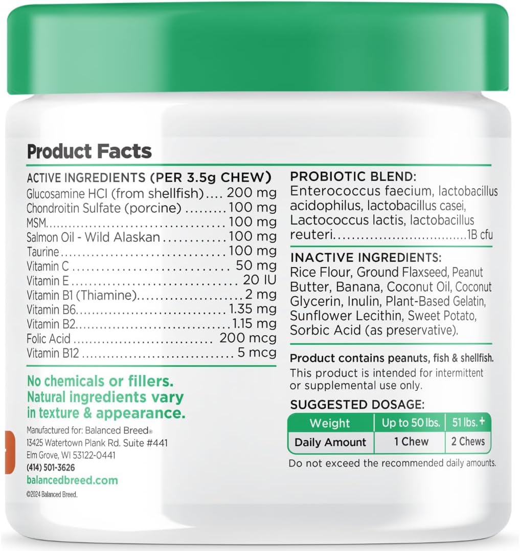 Balanced Breed Dog Health Bundle – All-in-1 Vitamins + Probiotics & Digestive Enzymes (2 × 60 Soft Chews)