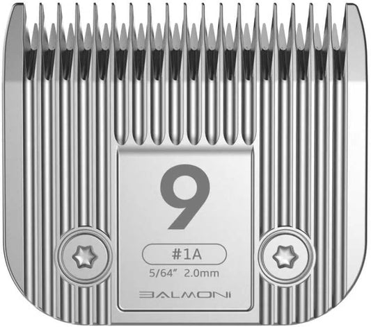 Professional A5#9 Detachable Clipper Blade – 2mm (5/64”) – Powder Metallurgy + Titanium-Ceramic, Low-Heat High-Precision – Fits Wahl, Andis, Oster, Heiniger A5 Clippers