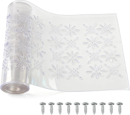 7.87 in x 5.9ft Dog Door Replacement Flaps, Plastic Vinyl Door Strips, Doghouse or Kennel Doors Flap, Transparent Dog House Doors Flap Strips for DIY Cat or Dogs