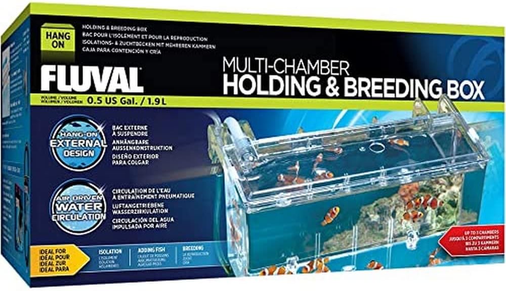 Fluval Multi-Chamber Holding and Breeding Box, Large – Up To 3 Separate Housing Compartments