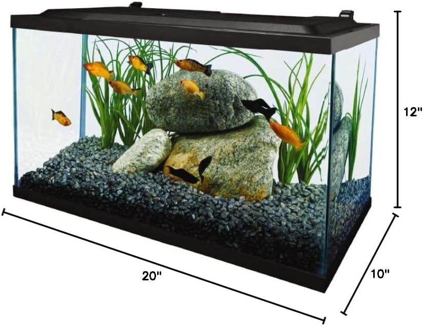 Tetra Aquarium, 10 Gallon, Complete Tropical Fish Tank Kit with LED Lighting for Freshwater Fish