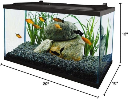 Tetra Aquarium, 10 Gallon, Complete Tropical Fish Tank Kit with LED Lighting for Freshwater Fish