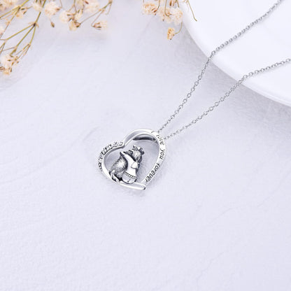 SIMONLY Mothers Day Gifts 925 Sterling Silver Dog Necklace Dog Pendant Necklace for Girls Dog Memorial Jewelry Gifts for Women Dog Lovers