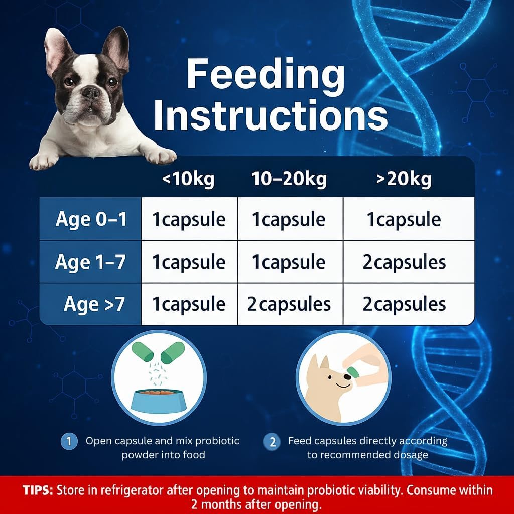 Dr. Kiwi O'dogcat Probiotics for Dogs | Support Gut Health, Diarrhea, Digestive Health & Seasonal Allergies