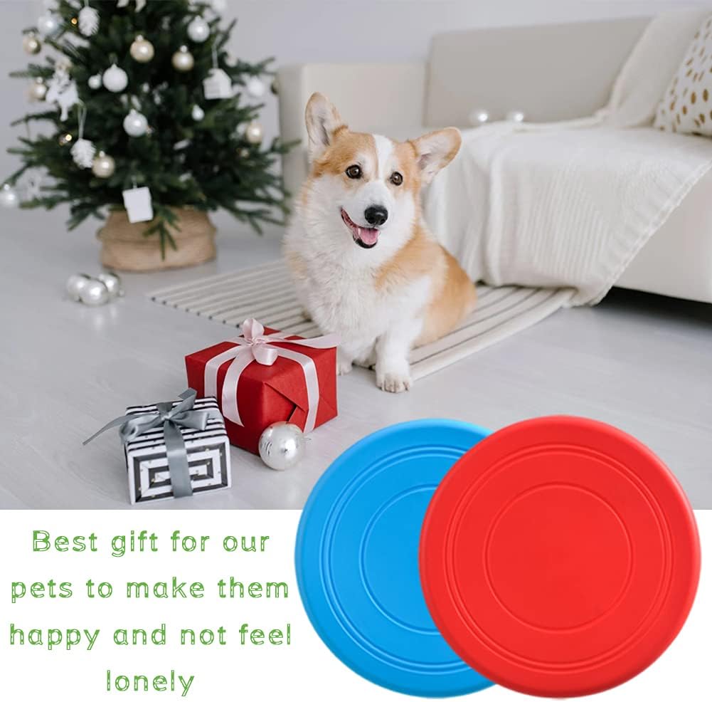 Bvrbaory 6 Pack Dog Flying Discs - Interactive, Soft Floating Saucer for Small, Medium Dogs - Safe on Teeth