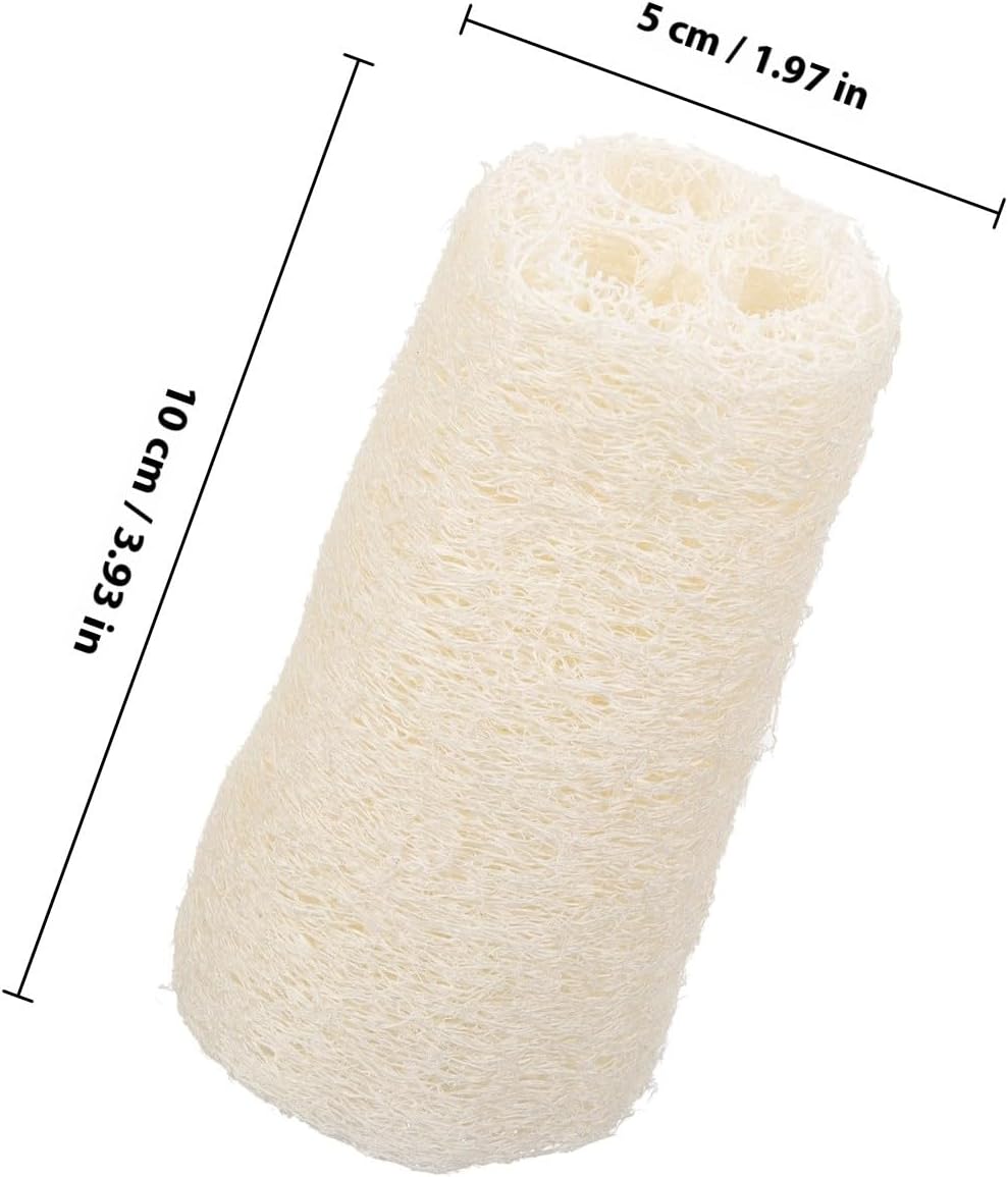 Natural Loofah Molar Chewing for Small Pets Rabbit Treats and Guinea Pig Stuff Safe Wear-Resistant Chew for Hamsters Chinchillas Mice and Bunnies to Promote Dental Health and