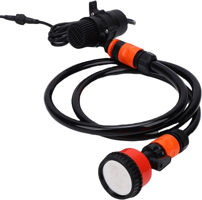 40w 42.7ft Lift 3.53GPM Electric Pet Bath Pump with Adjustable Showerheads and 4.9ft Hose Portable Hand Shower Attachment Water Hose Nozzle Sprayer Set for Home Use (US Plug 100-240V)