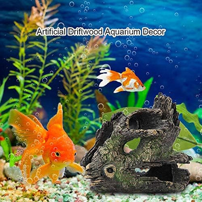 FTVOGUE Aquarium Driftwood Artificial Wood Tree Trunk Root Shrimp Spawning Ground Cave Fish Vivarium Decoration(ST-004C)