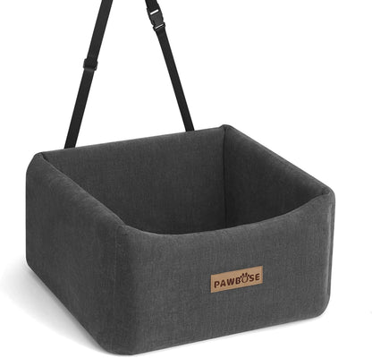 Dog Car Seat for Small Medium Dogs up to 25lbs, Multi-Functional Booster Dog Car Home Seat with Safety Belt, Comfortable Pet Sofa Beds with Washable Removable Cover