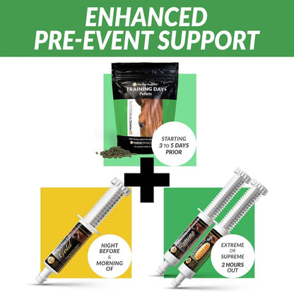 Perfect Prep EQ Training Day+ Pellets Show Safe Horse Calming Supplement (3 lb)