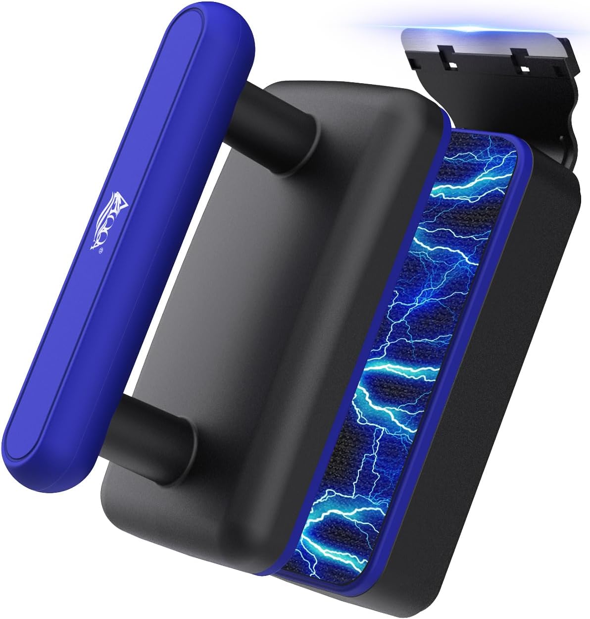 AQQA Magnetic Aquarium Fish Tank Glass Cleaner, Dual-Blades Algae Scraper Glass Cleaner Scrubber, Double Side Floating Aquarium Magnetic Brush for 0.2-0.4 Inch Thick Glass Aquariums Tank (M)