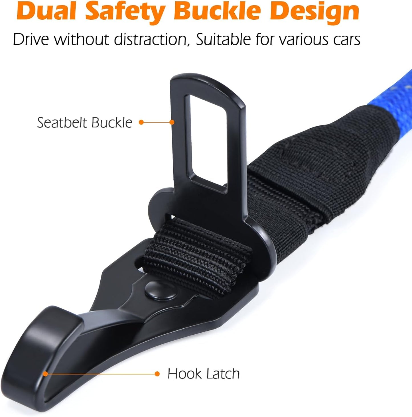 PetBonus Pet Front Dog Carrier Backpacks and Dog Seat Belt for Car